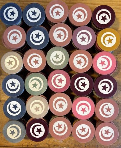 Inlaid set roulette chips - inlaid,
