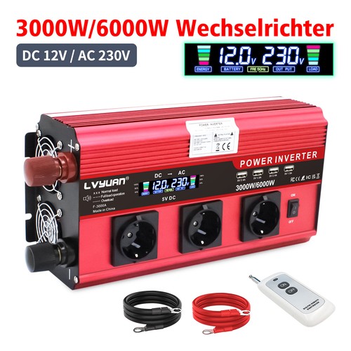 3000w 6000w 12v auf 230v - 12v,