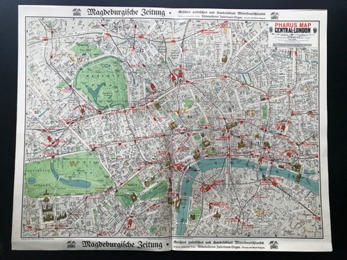 Pharus plan london map - london,,