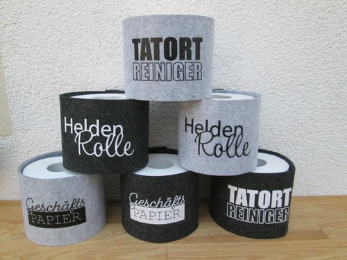 Toilettenpapier banderole filz - toilettenpapier,