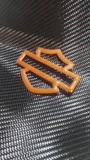Harley davidson logo orange - logo,