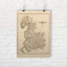 Landkarte von Lancashire