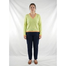 Damen Pullover Grün M Langarm