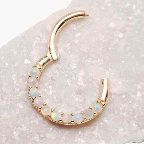 14k gold feuer opal ohrring - feuer,