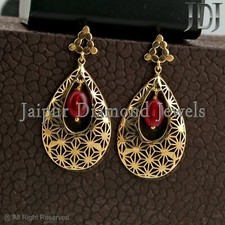 Solid 18k Gelbgold Rubin