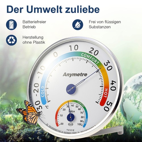 Thermometer hygrometer analog - thermometer,
