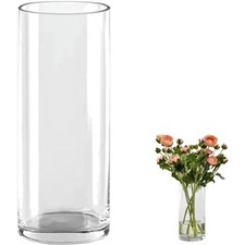 Glas Blumenvase Zylinder
