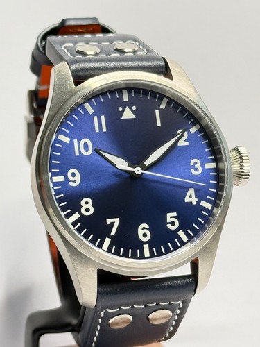 Fliegeruhr 43mm handgefertigt - fliegeruhr,