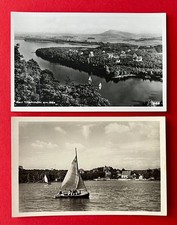2 x Foto AK THAMMÜHL am See um 1939 Panorama und Segelboot Segelschiff  ( 162480