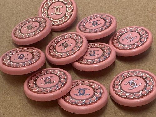 Zuckerrosa chanel knöpfe - zuckerrosa,
