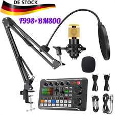 Podcast Mikrofon Set, USB Nieren Kondensator Mikrofon, Audio Mixer Set für PC