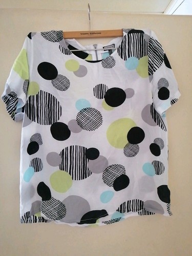 Kenny bluse 38 kurzarm - s.,