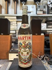 Martini Spirituosen Leuchtreklame Schild Flasche Vintage
