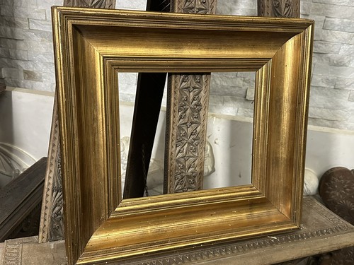 Alter bilderrahmen holz - holz, gold