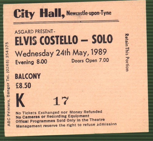 Elvis costello city - costello, hall