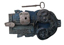 Antikes Tür Schrank Schloss