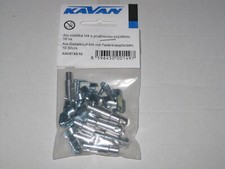 ALU Gabelkopf mit Bolzen Ø 4mm  Gewinde M3 / M4 frei wählbar VE=10 Stk. KAVAN