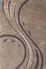 Handgetufteter Wolle teppich