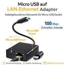Micro USB auf RJ45 Ethernet