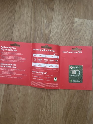Vodafone sim karten - x,