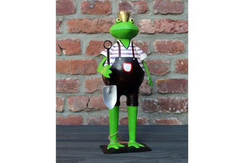 Gartenfigur frosch gärtner - gartenfigur,
