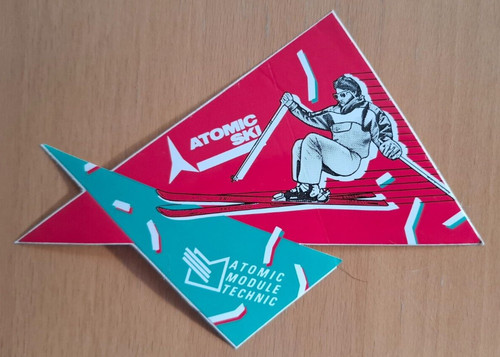 Aufkleber atomic ski - "atomic, 80er