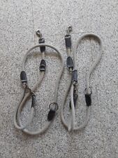 1x Reflektierend Hundeleine Leine L-XL, Führleine,  Tauleine grau-silber, 180 cm