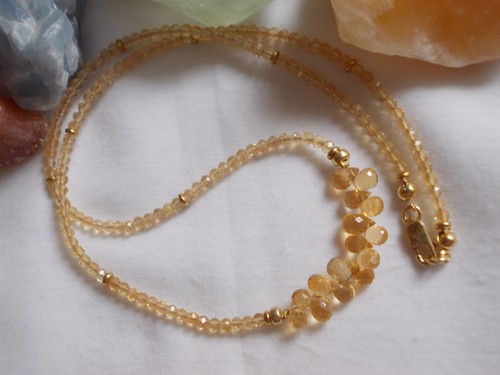 Citrin kette 17mm fac - citrin-kette,, 3,17mm