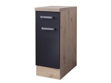 Küchenunterschrank - 30 cm breit - Anthrazit San Remo Eiche – Lino
