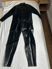 2. Wahl Latex Ganzanzug mit ¾ Beinen, RV bis durch den Schritt, Schwarz, Size L