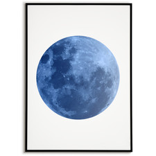 Blauer mond poster - poster, –