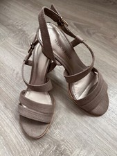 Marco Tozzi Riemchen Sandaletten Sandalen Pumps Schuhe in Glam Taupe Gr. 38