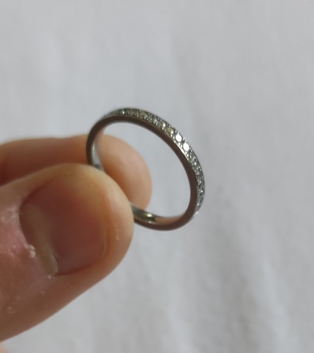 Platin ring mit diamanten - ring, 25