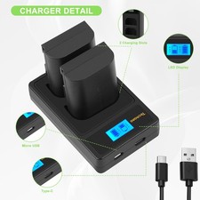 2x 3.2Ah LP-E6 LP-E6N