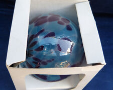 8797. Schöne Glaskugel  -  blau lila  -  Deko  -  10 cm