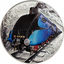 Silbermünze Die Mallard Spirit of Trains 2 oz Coin Invest Trust Cookinseln 28540