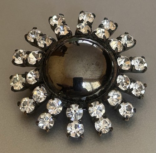 Vintage runde brosche mit - runde,