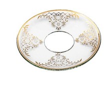 Glas-Kerzenmanschette Barock