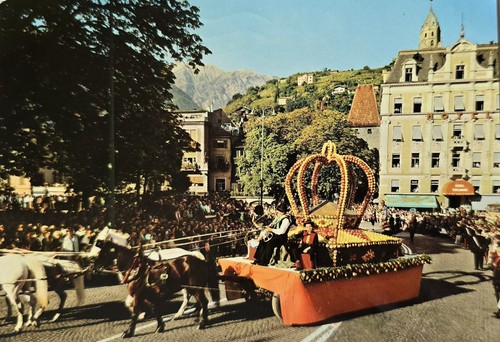 Meran erntefest 1987 postkarte - meran,