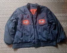 Harley Davidson Winterjacke/Weste Gr. XL - Service Rückenpatch - Grau/Orange Top