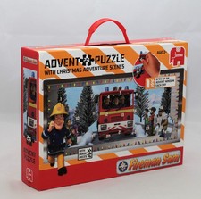 Adventskalender Feuerwehrmann Sam Feuerwehr Puzzle 24 Teile 50x20 cm  NEU OVP