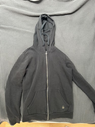 Schwarze benetton sweatjacke - schwarze,