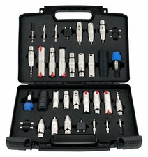 Stecker Audio Adapter Set Koffer Bühne Mikro Micro Studio XLR Klinke RCA Cinch