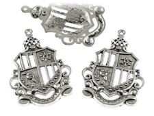 2 große Anhänger "Wappen" in