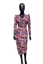 Stella Nova Seidenkleid im Allover - Blumenprint