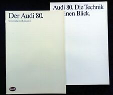 AUDI 80 Prospekt 1.1991  auch mit Audi 80 16V und Quattro 16V, dazu die Beilage!