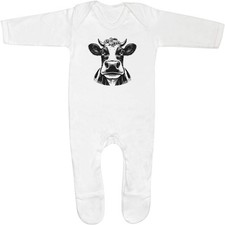 Baby Strampler Jumpsuits / Schlafanzüge "Funny Dairy Cow" (SS053692)