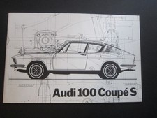 Audi 100 coupe - s, prospekt