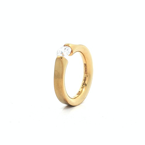 Spannring silber vergoldet - silber,