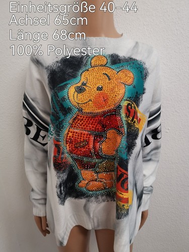 Winnie pooh glitzer pullover - glitzer,